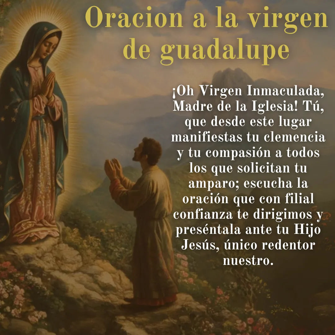 Collar Virgen de Guadalupe Baño de oro 18K