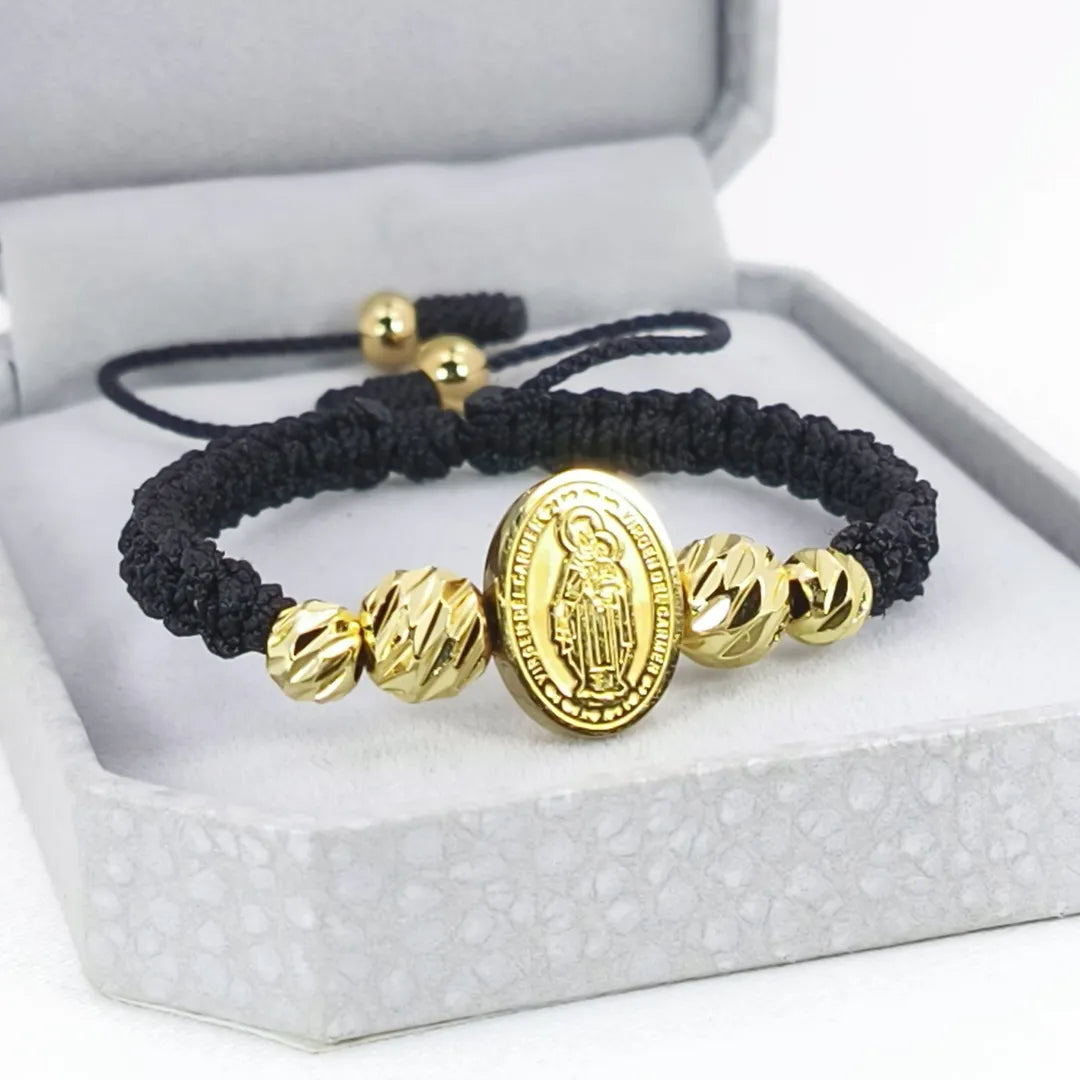 PULSERA TEJIDA VIRGEN DEL CARMEN