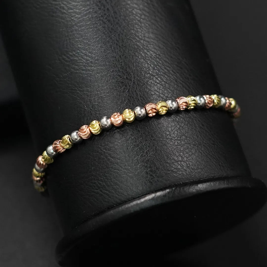 Kit X3 Baño de oro 18k - Cadena-Aretas-manilla