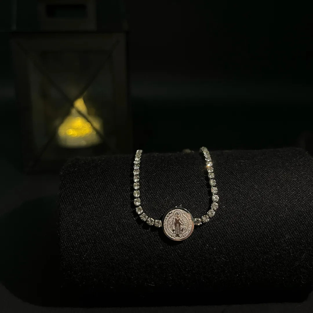 Pulsera San Benito En Acero inoxidable