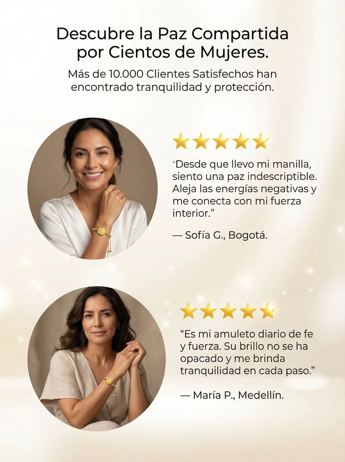 Manilla San Benito Baño de oro 18k