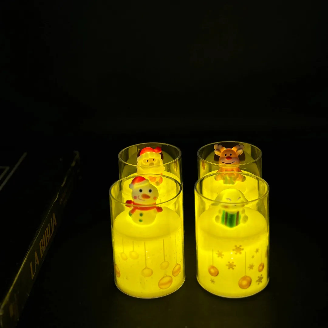 velas navideñas kit x4