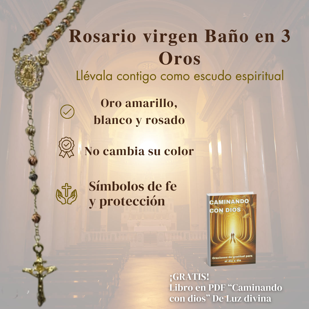 Rosario virgen de Guadalupe Baño en 3 Oros