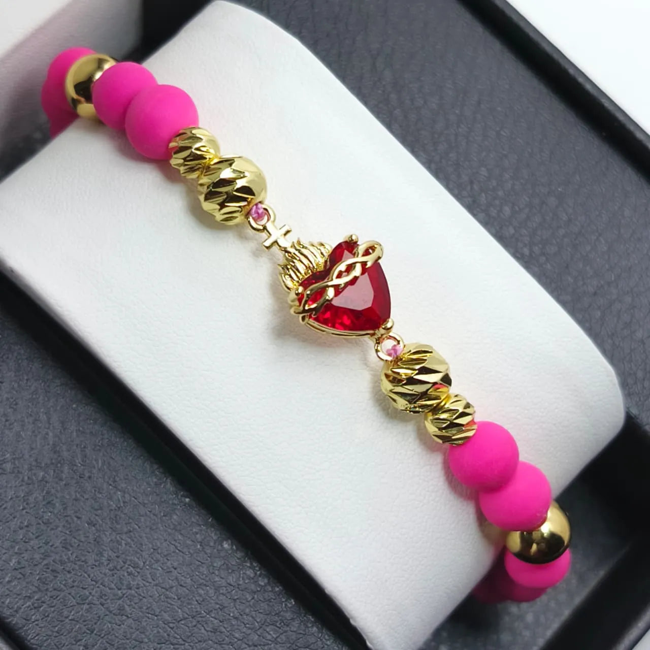 PULSERA NEOPRENO Y BALIN DIAM CORA JESUS