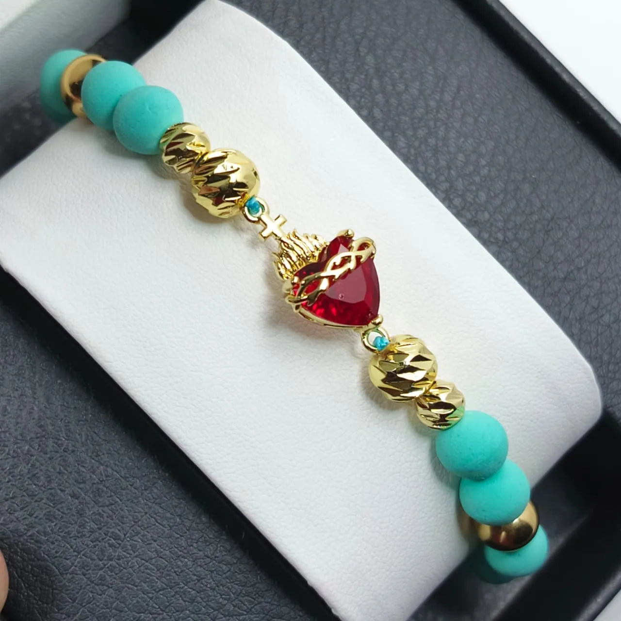 PULSERA NEOPRENO Y BALIN DIAM CORA JESUS