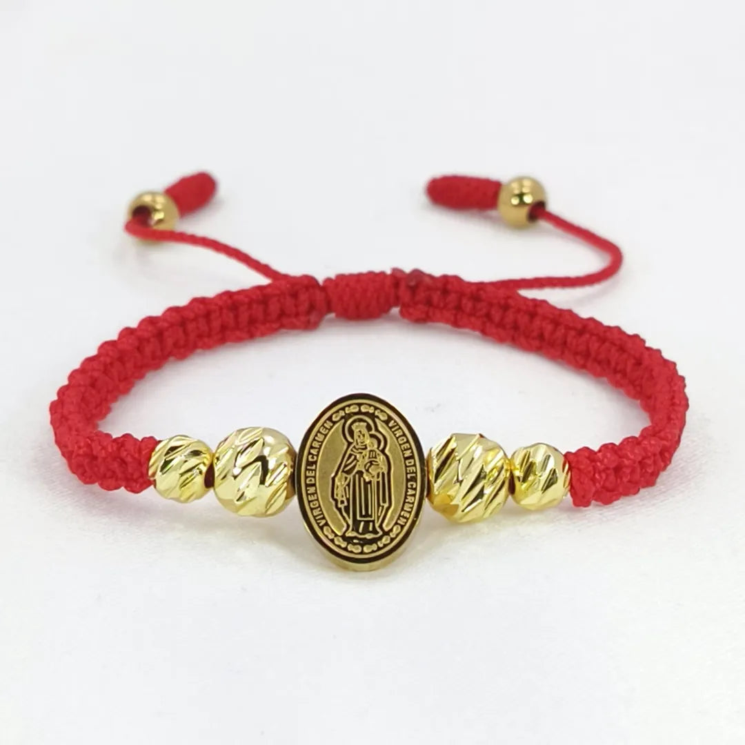PULSERA TEJIDA VIRGEN DEL CARMEN