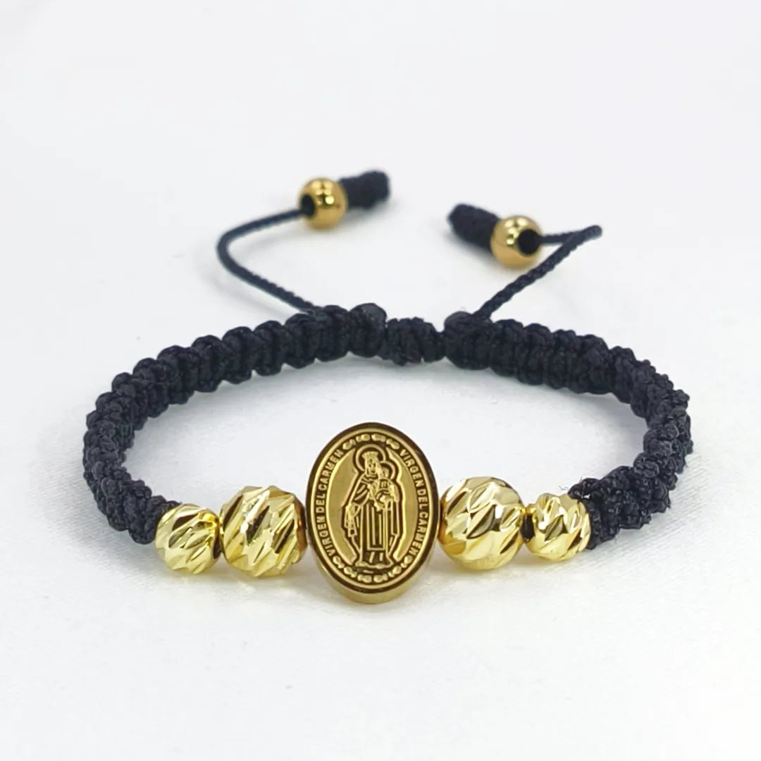 PULSERA TEJIDA VIRGEN DEL CARMEN
