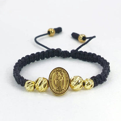 PULSERA TEJIDA VIRGEN DEL CARMEN