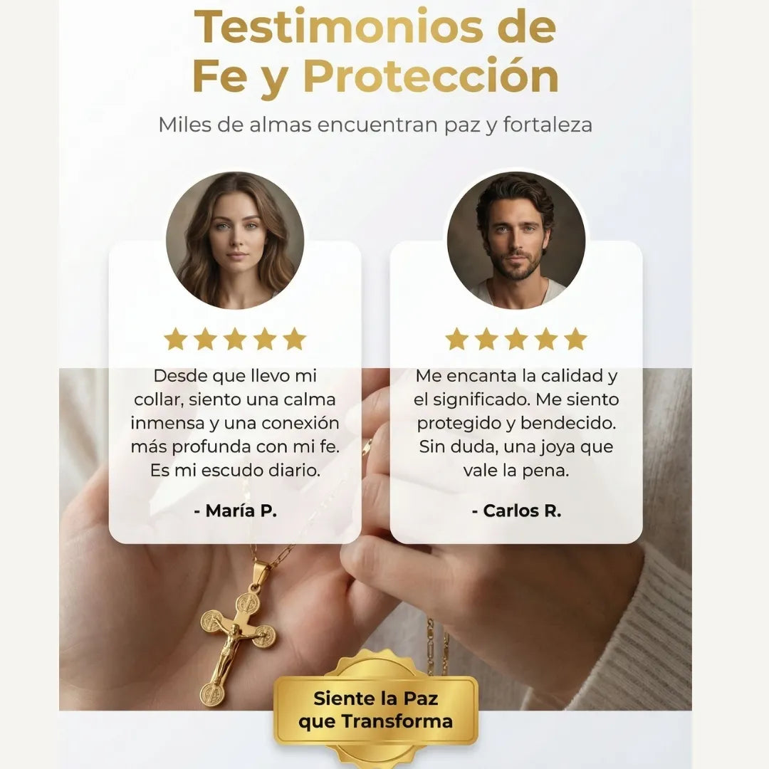 Cadena Protectora Cristo San Benito