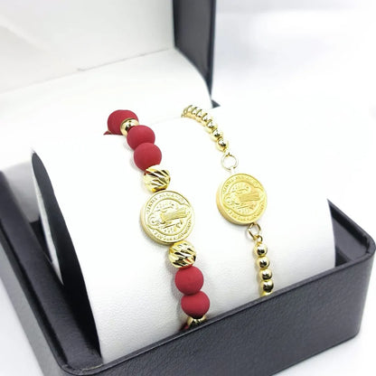 Combo San Benito Protector Baño de oro 18k