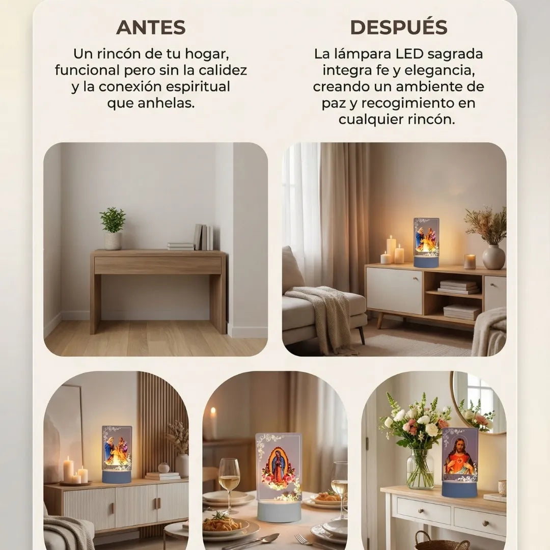 LAMPARA LED LUZ DIVINA