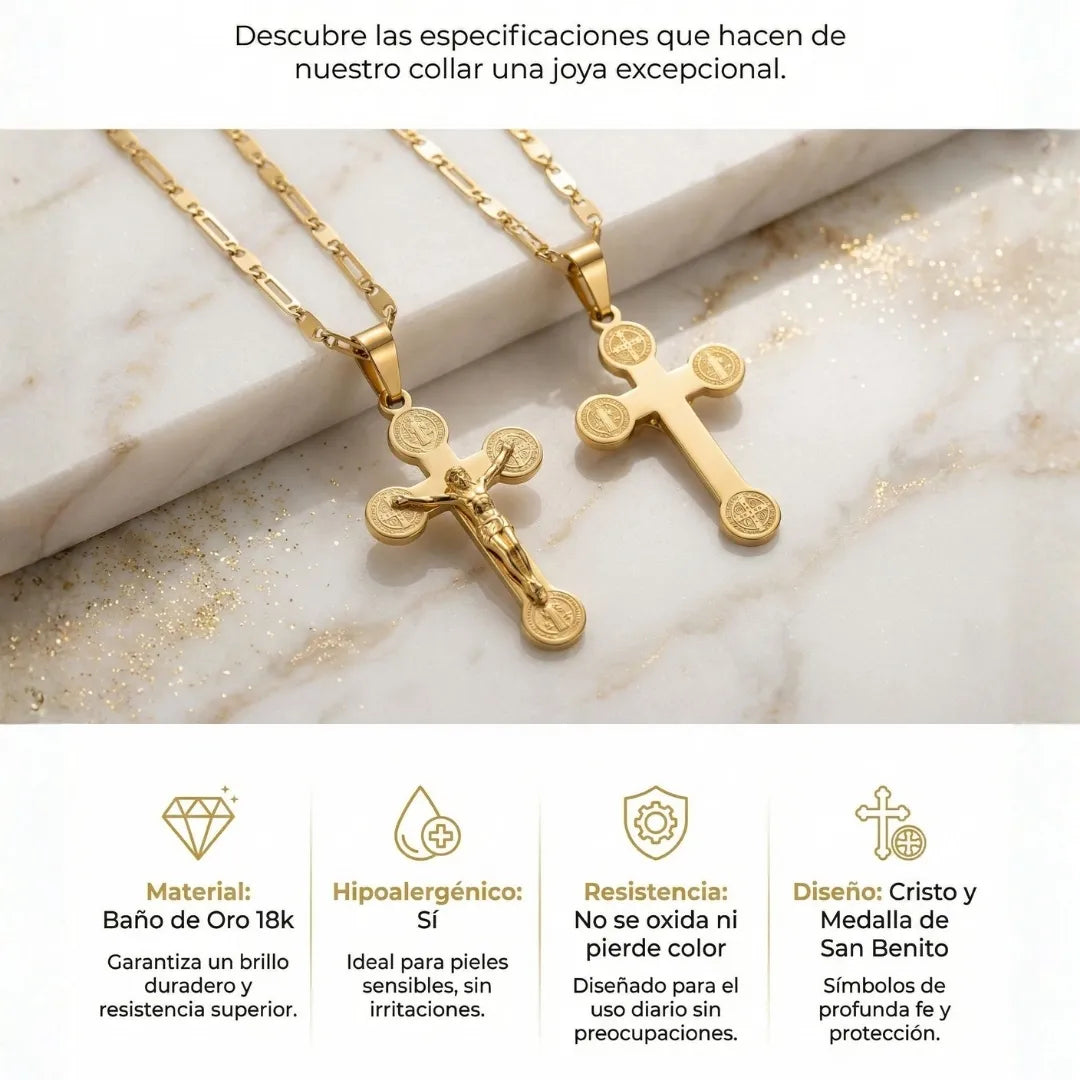 Cadena Protectora Cristo San Benito