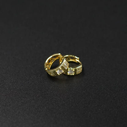 Kit X3 Baño de oro 18k - Cadena-Aretas-manilla