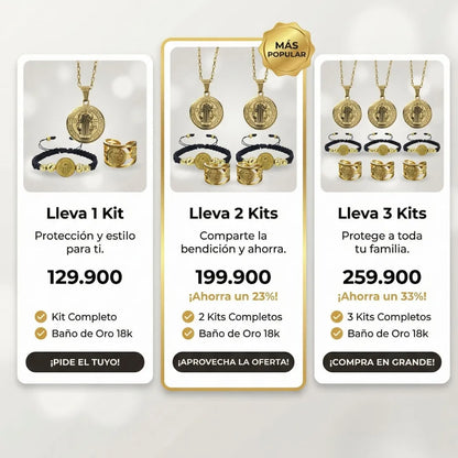 combo divino san benito protector.