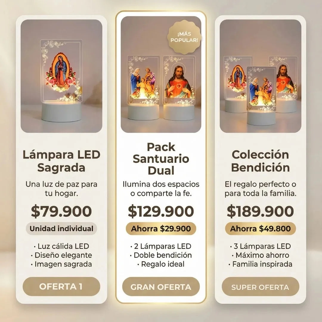 LAMPARA LED LUZ DIVINA