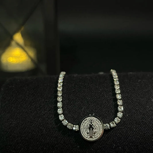 Pulsera San Benito En Acero inoxidable