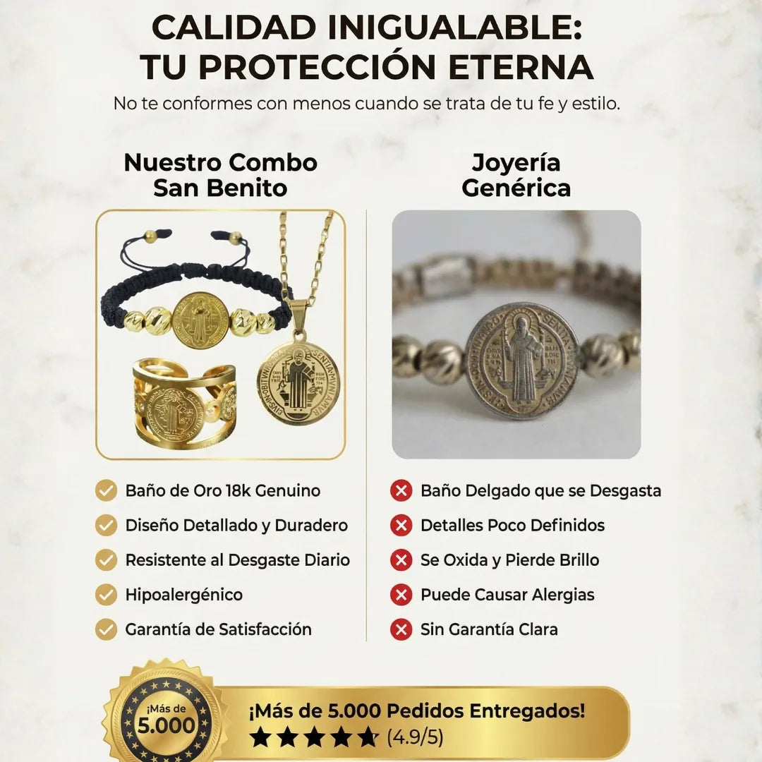 combo divino san benito protector.