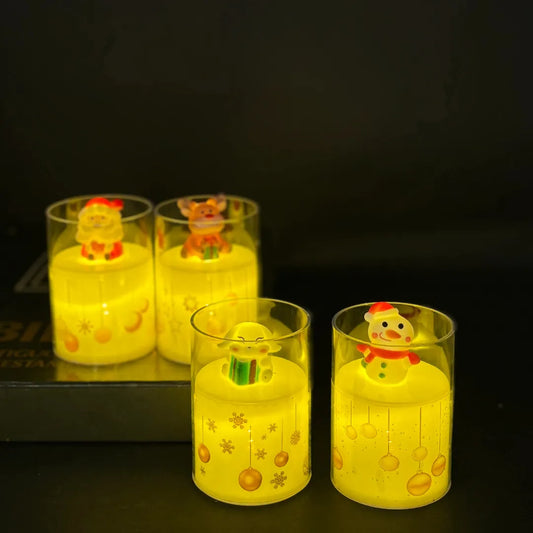 velas navideñas kit x4