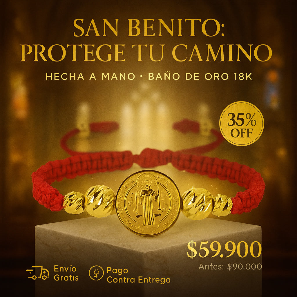 Manilla Protectora San Benito Trenzada