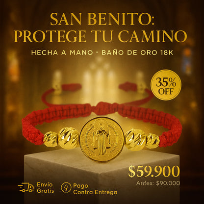 Manilla Protectora San Benito Trenzada