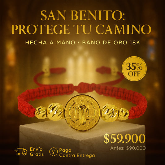 Manilla Protectora San Benito Trenzada