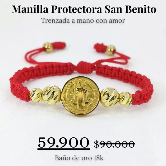 Manilla Protectora San Benito Trenzada