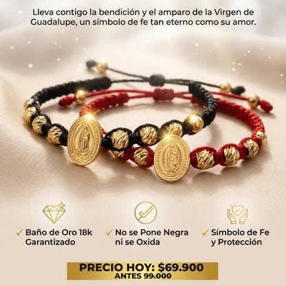 PULSERA TEJIDA VIRGEN GUADALUPE