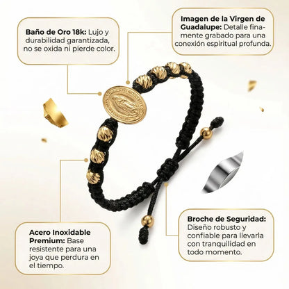 PULSERA TEJIDA VIRGEN GUADALUPE