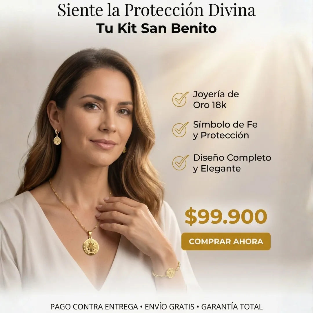 COMBO COLLAR PULSERA Y CANDONGA S BENITO