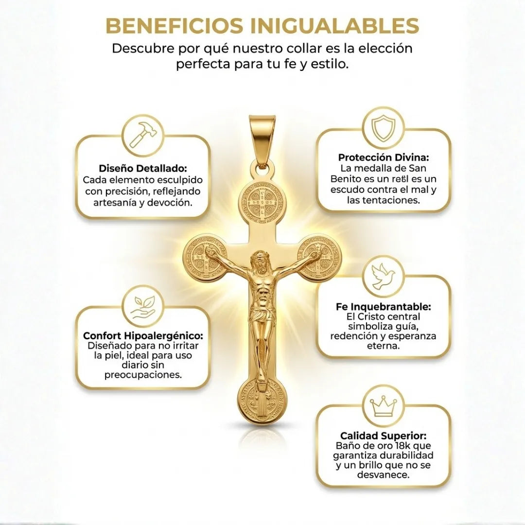 Cadena Protectora Cristo San Benito