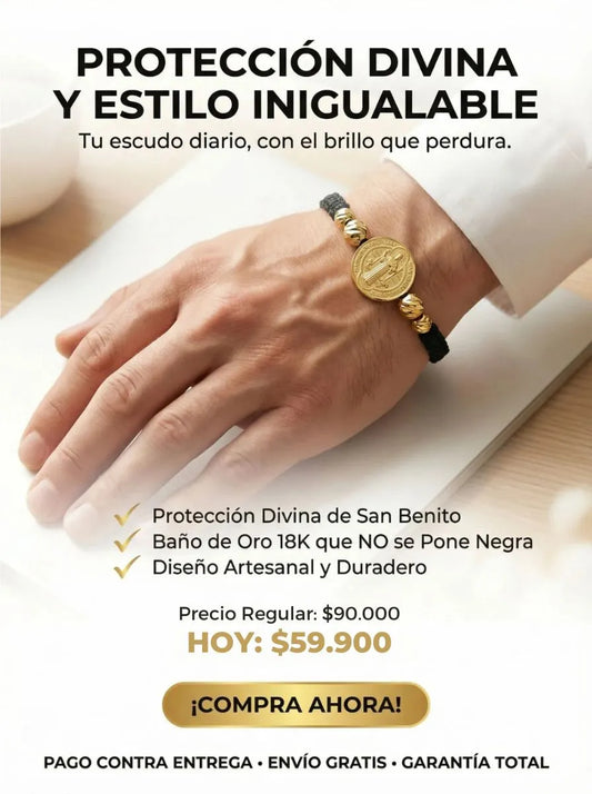 Manilla Protectora San Benito Trenzada