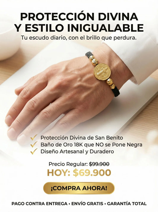 Manilla Protectora San Benito Trenzada